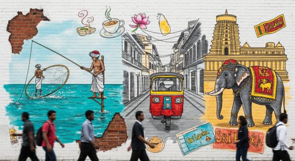 Sri Lanka becomes a sketch book :Street Art Trend